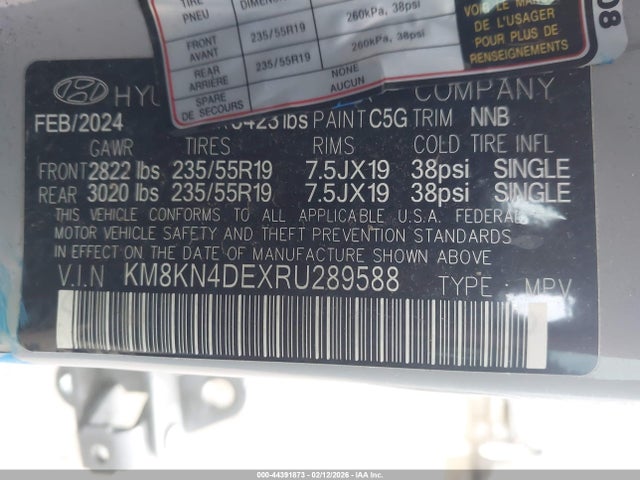 KM8KN4DEXRU289588 Hyundai Ioniq 5 Sel