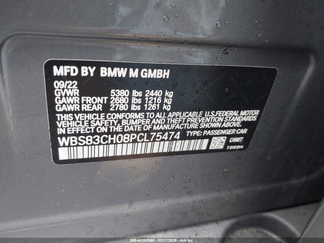 2023 BMW M5 WBS83CH08PCL75474 Photo 8