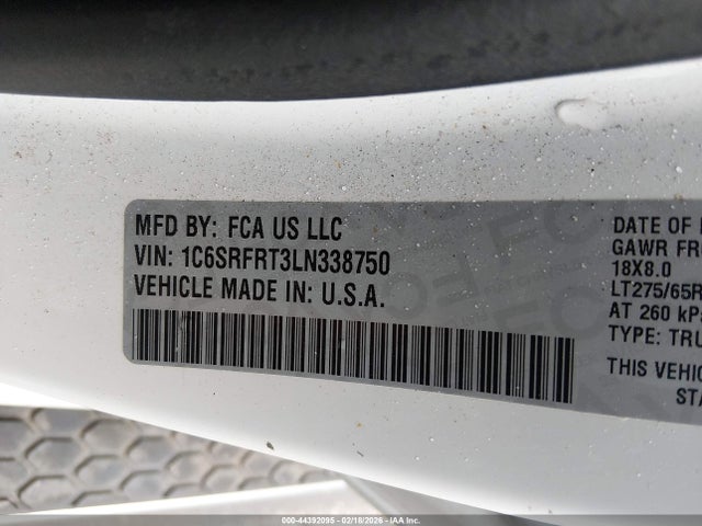 2020 RAM 1500 1C6SRFRT3LN338750 Photo 8