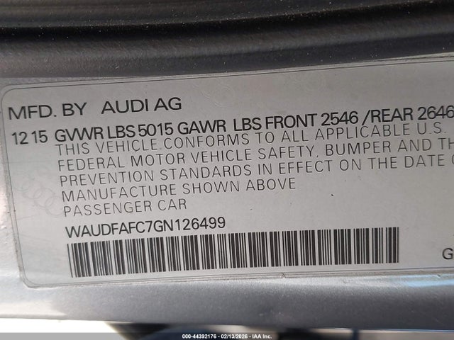 2016 AUDI A6 WAUDFAFC7GN126499 Photo 8