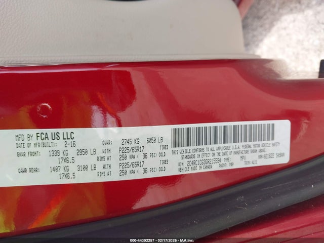 2016 CHRYSLER TOWN & COUNTRY 2C4RC1CG3GR215594 Photo 8