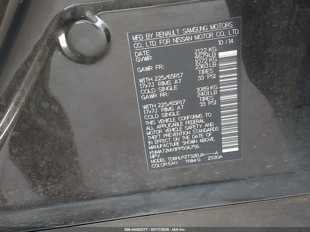 Nissan ROGUE S 2015 KNMAT2MV1FP506756 Image 9