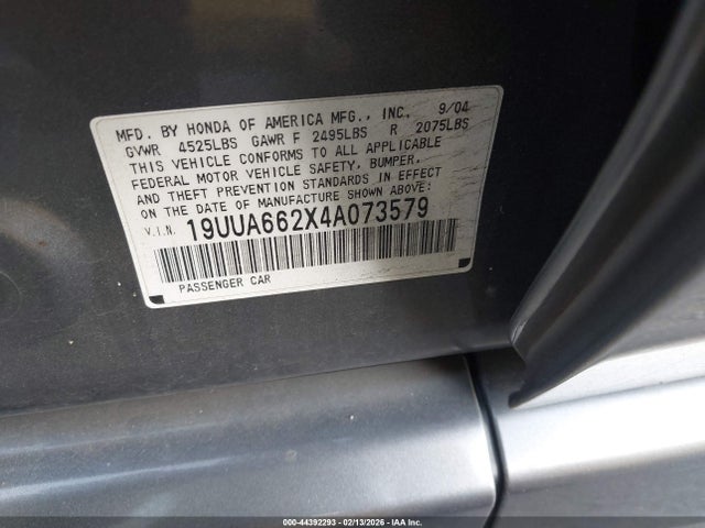 2004 ACURA TL 19UUA662X4A073579 Photo 8