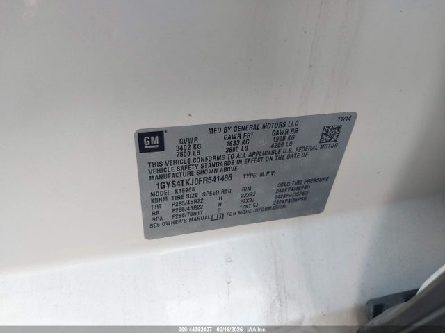2015 CADILLAC ESCALADE ESV 1GYS4TKJ0FR541486 Photo 8