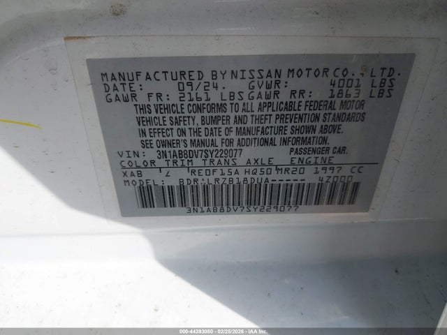 Nissan SENTRA SR 2025 3N1AB8DV7SY229077 Image 9