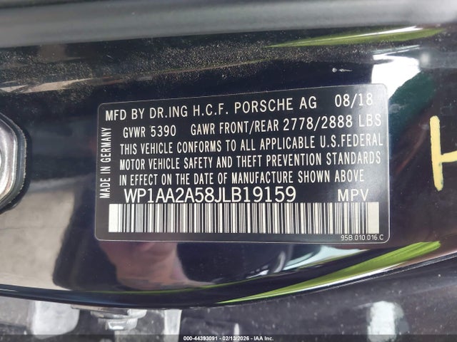 2018 PORSCHE MACAN WP1AA2A58JLB19159 Photo 8