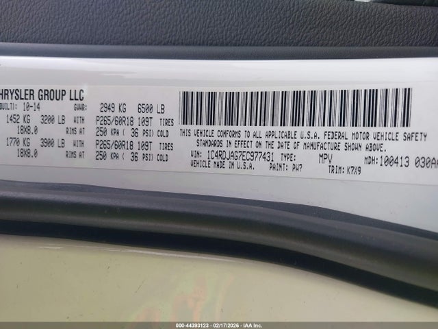 2014 DODGE DURANGO 1C4RDJAG7EC977431 Photo 8