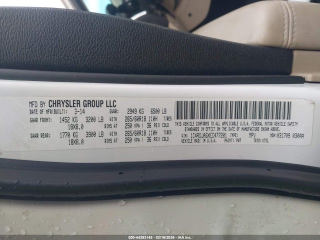 Dodge Durango Sxt 2014 1C4RDJAGXEC477201 Image 9