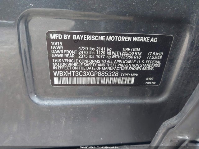 2016 BMW X1 WBXHT3C3XGP885328 Photo 8