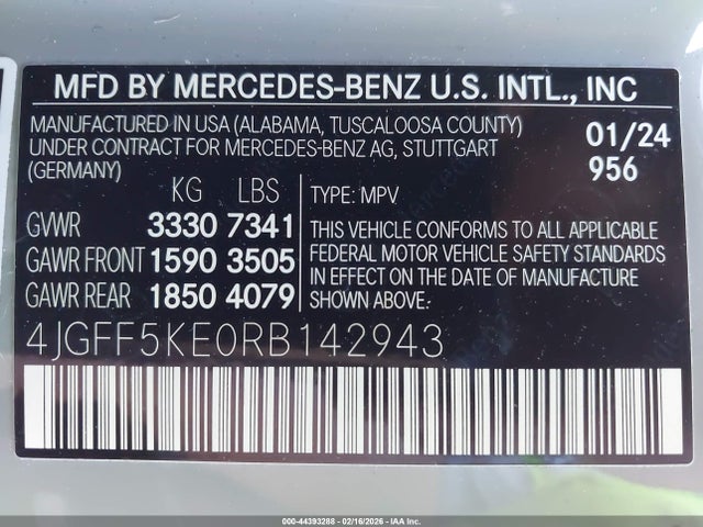 2024 MERCEDES-BENZ GLS 450 4JGFF5KE0RB142943 Photo 8