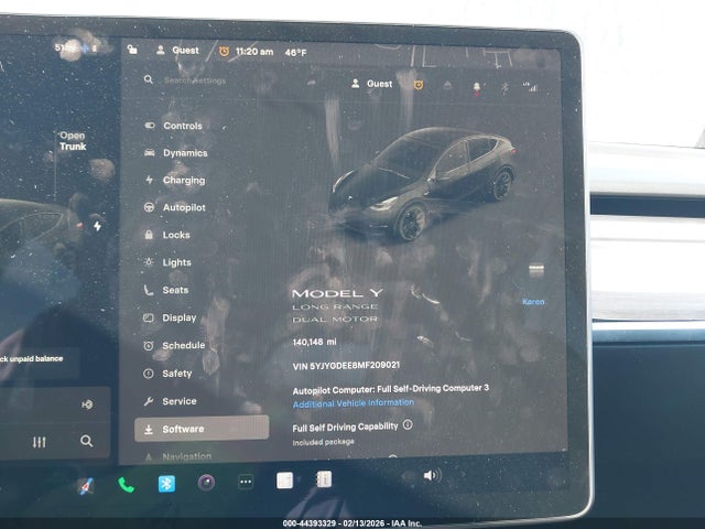2021 TESLA MODEL Y 5YJYGDEE8MF209021 Photo 6