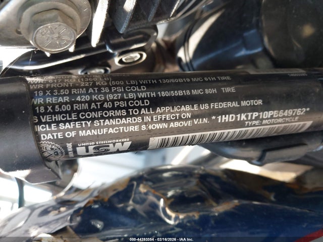 Продаж на аукціоні авто 2023 Harley-davidson Fltrxs, vin: 1HD1KTP10PB649762, номер лоту: 44393354