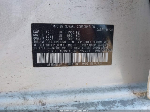 Subaru Impreza 5-door 2020 4S3GTAB66L3724291 Image 9