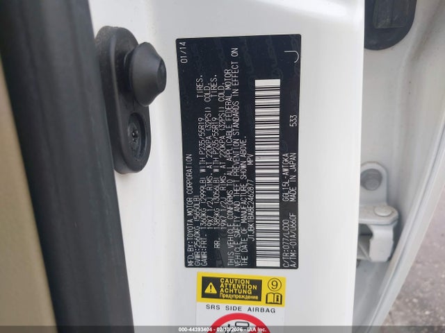 Продажа на аукционе авто 2014 Lexus Rx 350, vin: JTJBK1BA8E2462877, номер лота: 44393404