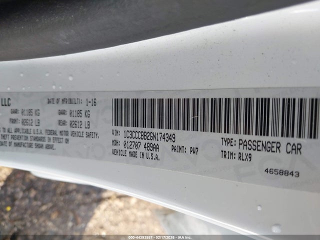 2016 CHRYSLER 200 1C3CCCBB2GN174349 Photo 8