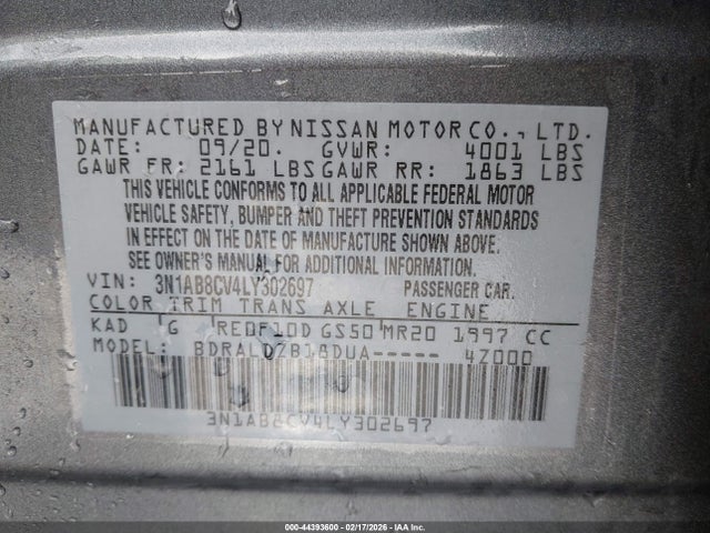 2020 NISSAN SENTRA 3N1AB8CV4LY302697 Photo 8