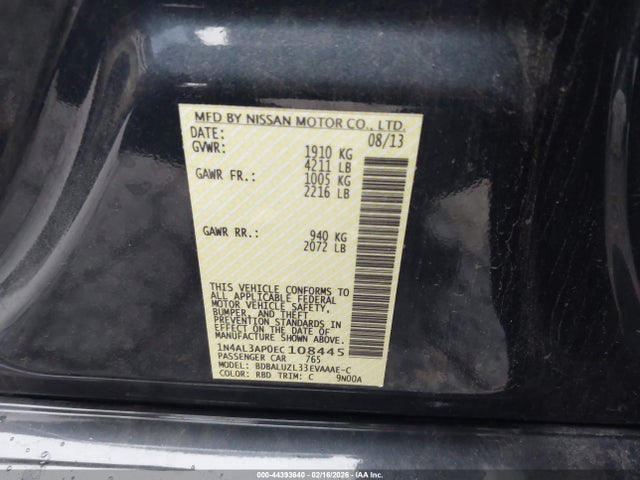 Nissan Altima 2.5 Sv 2014 1N4AL3AP0EC108445 Image 9