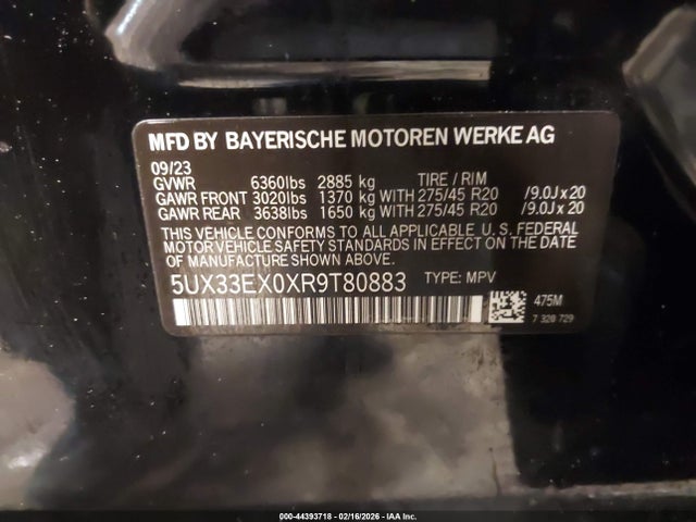 2024 BMW X6 5UX33EX0XR9T80883 Photo 8