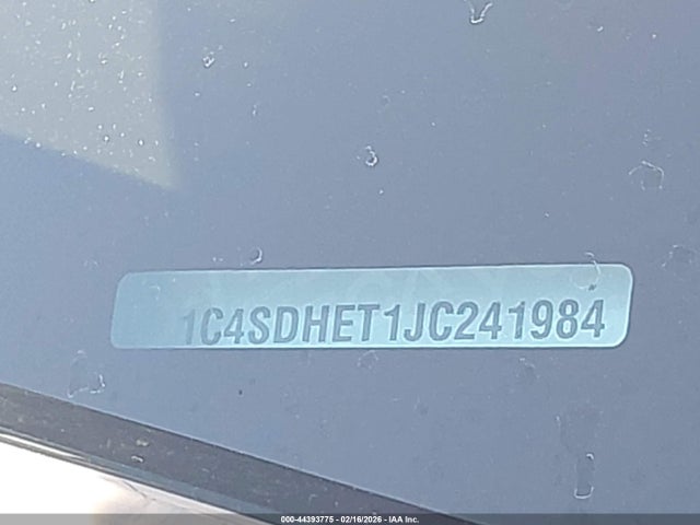 1C4SDHET1JC241984 Dodge Durango Citadel Rwd
