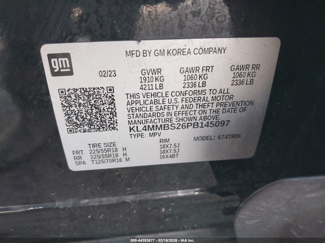 Продажа на аукционе авто 2023 Buick Encore Gx Preferred Fwd, vin: KL4MMBS26PB145097, номер лота: 44393877
