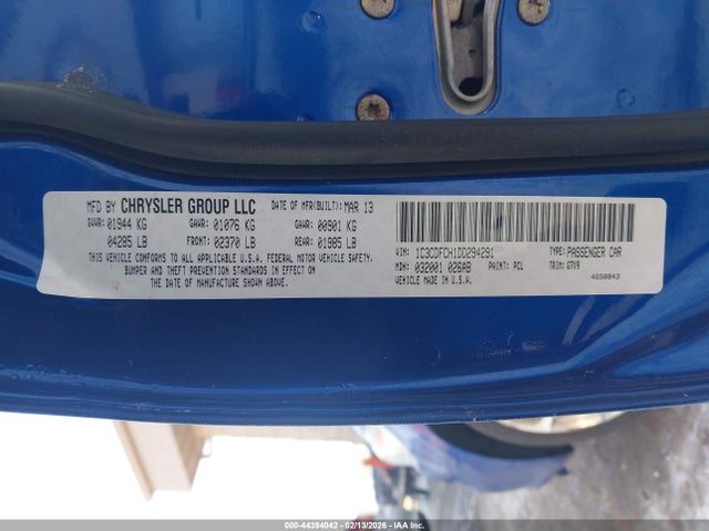 2013 DODGE DART 1C3CDFCH1DD294291 Photo 8