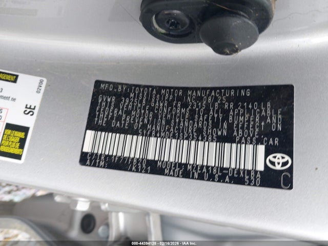 44394128 :رقم المزاد ، 5YFB4MDE1SP354385 vin ، 2025 Toyota Corolla Le مزاد بيع