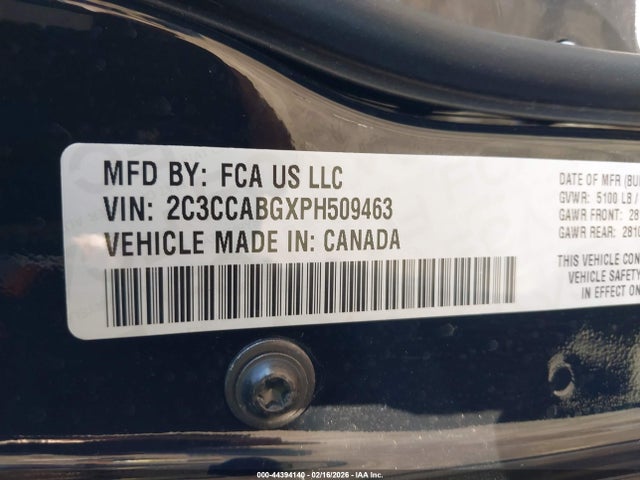 44394140 :رقم المزاد ، 2C3CCABGXPH509463 vin ، 2023 Chrysler 300 300s مزاد بيع