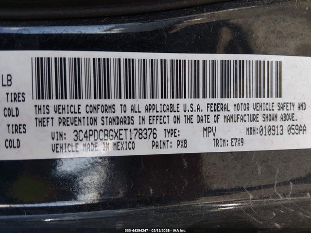 Dodge Journey Sxt 2014 3C4PDCBGXET178376 Image 9