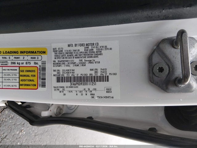 Ford Fusion Titanium 2014 3FA6P0D93ER111251 Image 9