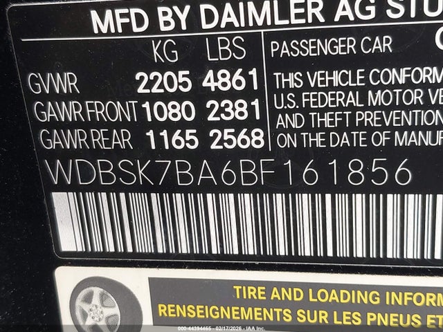 2011 MERCEDES-BENZ SL 550 WDBSK7BA6BF161856 Photo 8