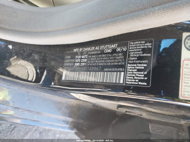 44394556 :رقم المزاد ، WDDGF8BB3BR148867 vin ، 2011 Mercedes-benz C 300 Luxury 4matic/sport 4matic مزاد بيع