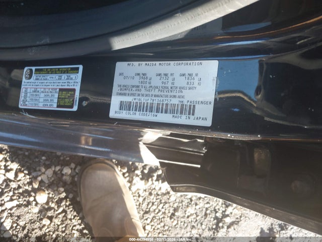 Aukcja sprzedaży 2011 Mazda Mazda3 I Sport, vin: JM1BL1UF7B1368757, numer aukcji: 44394558