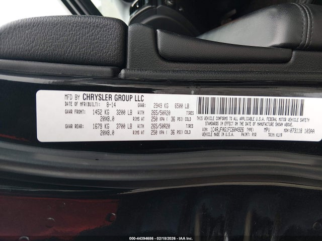 Jeep Grand Cherokee Altitude 2015 1C4RJFAG1FC604926 Image 9