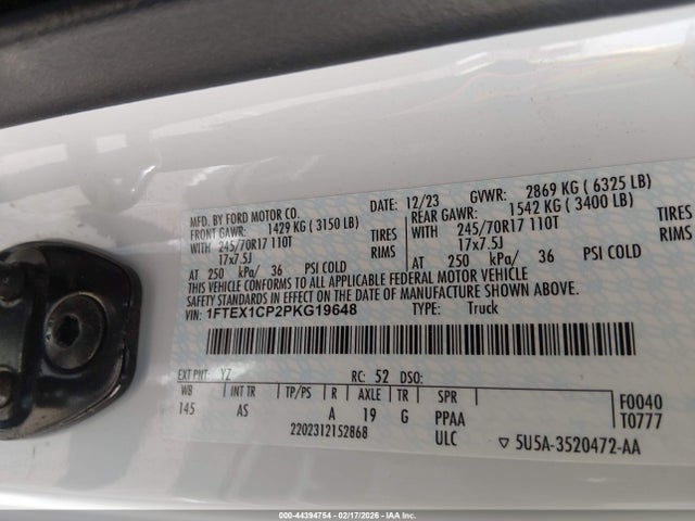 2023 FORD F-150 1FTEX1CP2PKG19648 Photo 8