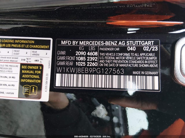 2023 MERCEDES-BENZ C 300 W1KWJ8EB9PG127563 Photo 8