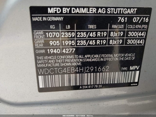 2017 MERCEDES-BENZ GLA 250 WDCTG4EB4HJ291662 Photo 8