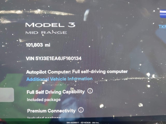 Tesla Model 3 Long Range/mid Range 2018 5YJ3E1EA6JF160134 Image 7
