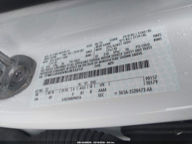 1FMCU0G6XNUB33212 Ford ESCAPE SE