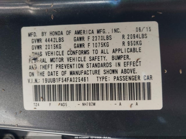 Acura TLX TECH 2015 19UUB1F54FA025461 Image 9