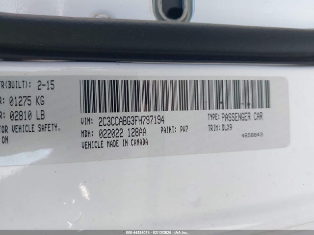 2015 Chrysler 300 300s მანქანა იყიდება აუქციონზე, vin: 2C3CCABG3FH797194, აუქციონის ნომერი: 44395074