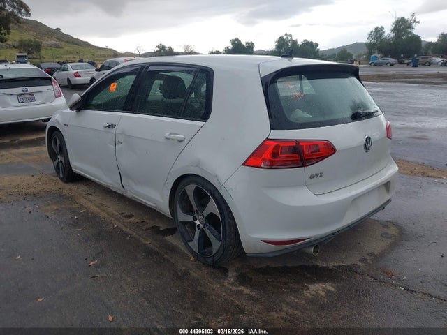 2016 Volkswagen Golf Gti S 4-door მანქანა იყიდება აუქციონზე, vin: 3VW5T7AU7GM047005, აუქციონის ნომერი: 44395103