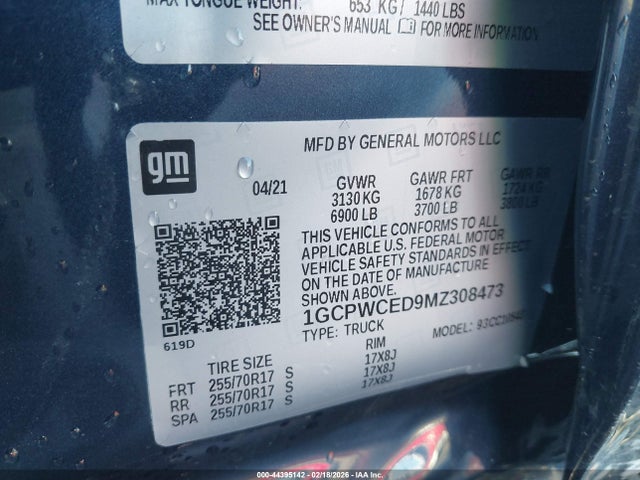 1GCPWCED9MZ308473 Chevrolet Silverado 1500 2wd Short Bed Lt