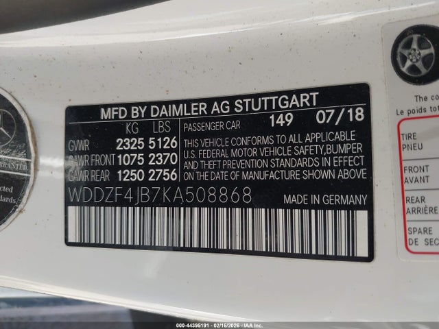 2019 MERCEDES-BENZ E 300 WDDZF4JB7KA508868 Photo 8