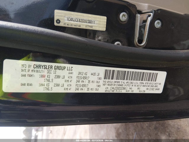 2013 JEEP COMPASS 1C4NJCEB2DD238011 Photo 8