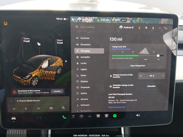 44395344 :رقم المزاد ، 5YJYGDEE6MF063296 vin ، 2021 Tesla Model Y Long Range Dual Motor All-wheel Drive مزاد بيع