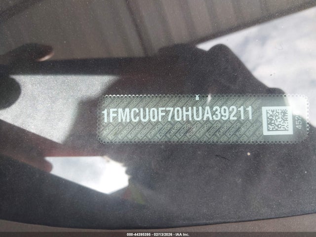 1FMCU0F70HUA39211 Ford ESCAPE S
