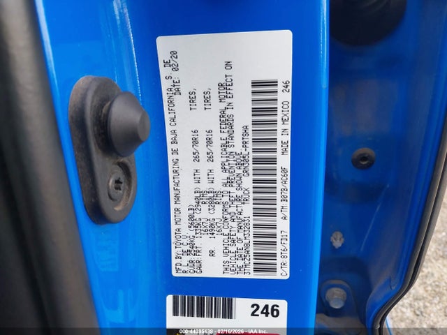 3TMCZ5AN8LM332831 Toyota Tacoma Trd Off-road