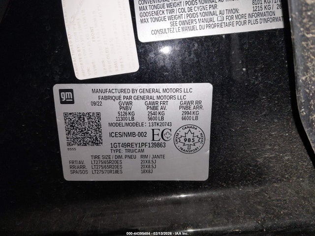 1GT49REY1PF139863 GMC Sierra 2500hd Denali