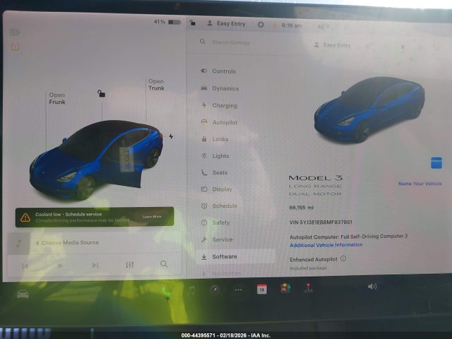 Aukcja sprzedaży 2021 Tesla Model 3 Long Range Dual Motor All-wheel Drive, vin: 5YJ3E1EB8MF937801, numer aukcji: 44395571