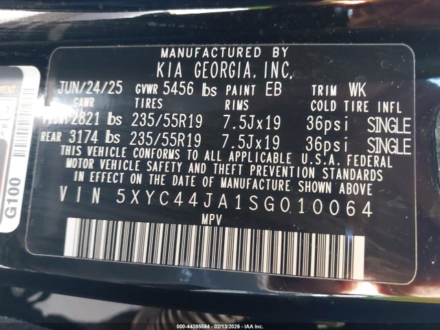 2025 KIA EV6 5XYC44JA1SG010064 Photo 8